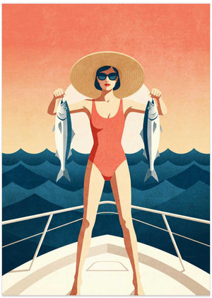 Summer Fishing Woman
