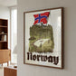 Norwegian Flag Mountain Lake