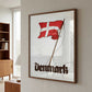 Danish Flag Vintage Illustration
