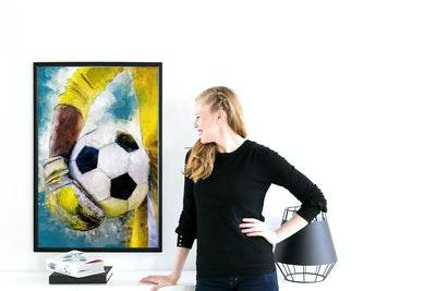 Keeper og fotballen - Fotball plakat