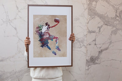 Basketspiller i action - Basket plakat