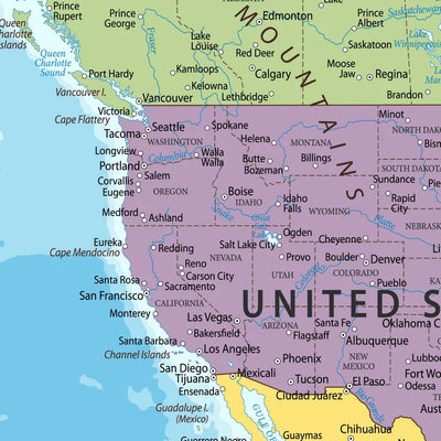 Verdenskart i fullfarge