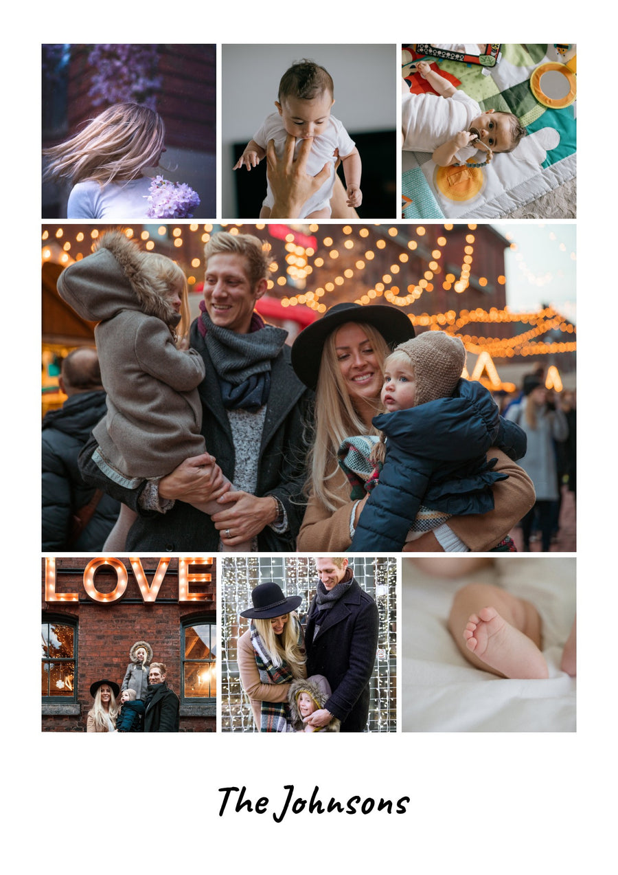 Personal photo collage - 7 photos