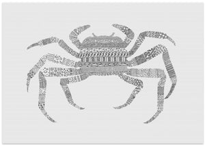 Crab Grey Poster Grey