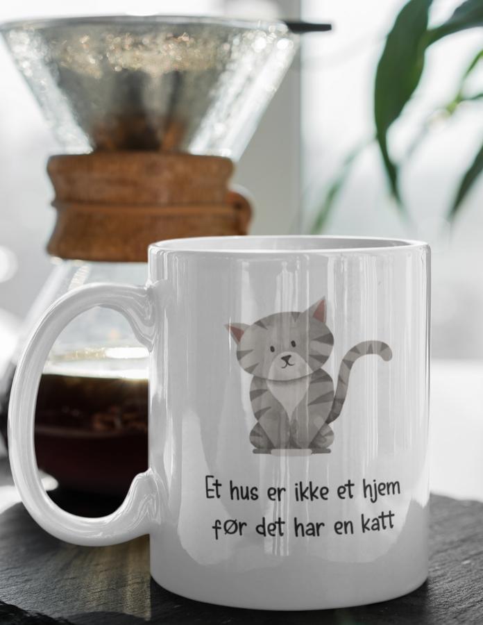4 tegn på at du er en katt - krus - Plakatbar.no