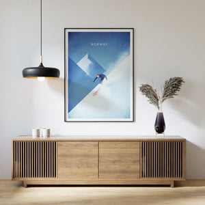 Ski in Norway - Kunstplakat av Henry Rivers