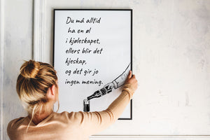 Øl i kjøleskapet poster