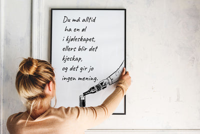 Øl i kjøleskapet poster