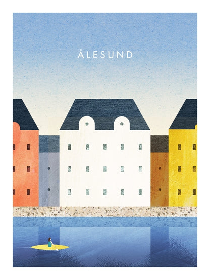 Ålesund - Kunstplakat av Henry Rivers