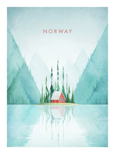 Norway Fjord - Kunstplakat av Henry Rivers