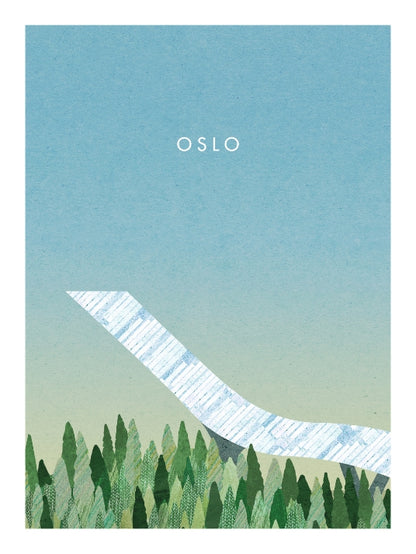 Oslo - Art poster by Henry Rivers