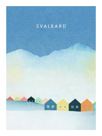 Svalbard - Art poster by Henry Rivers