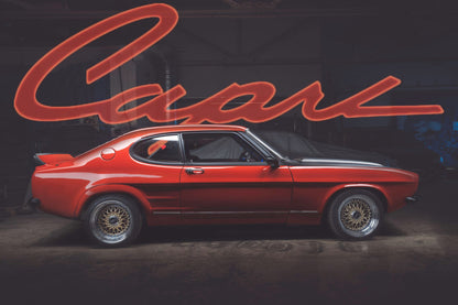 Ford Capri Widebody MK1 Cosworth car poster - By Kaj Alver
