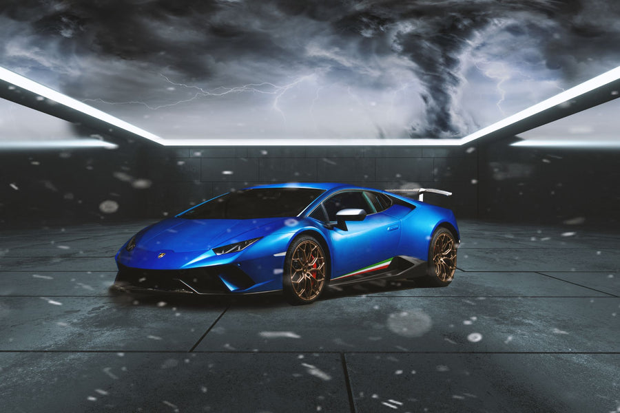 Lamborghini Huracan LP610 car poster - By Kaj Alver