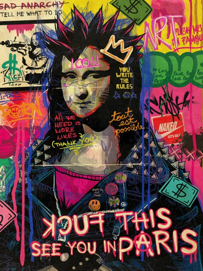 Mr Brainwash - Banksy - Mona Lisa Punk