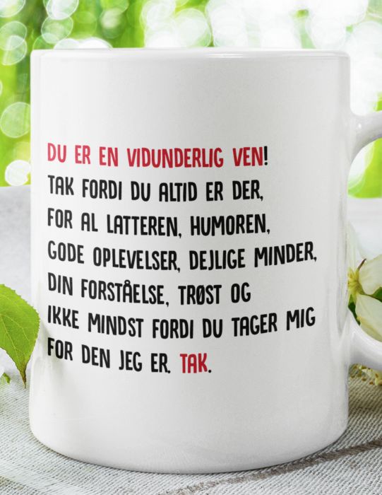 Krus til en god ven - personliggør med navn