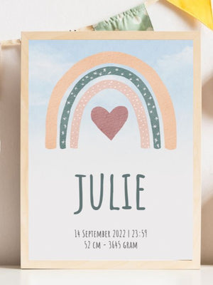 Regnbueplakat med eget navn