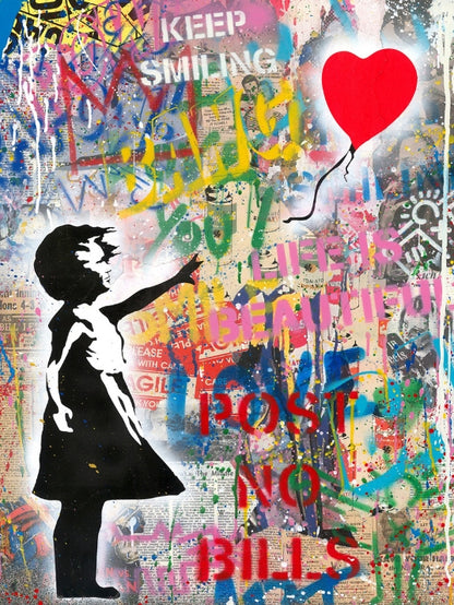 Mr Brainwash - Banksy - Balloon Girl