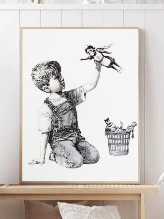 Banksy - Game Changer, Hospital Superhero Nurse