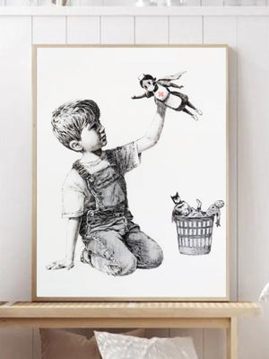 Banksy - Game Changer, Hospital Superhero Nurse