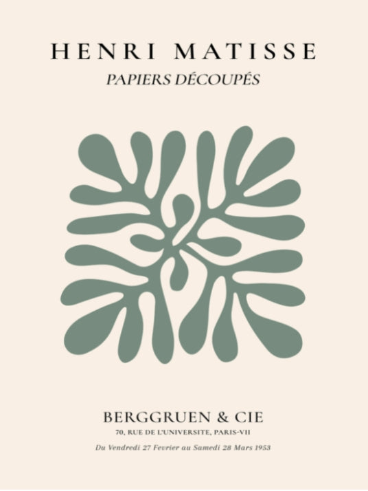 Matisse Papiers Decoupes Green