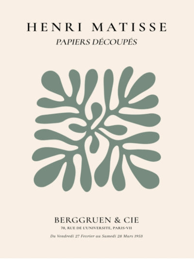 Matisse Papiers Decoupes Green