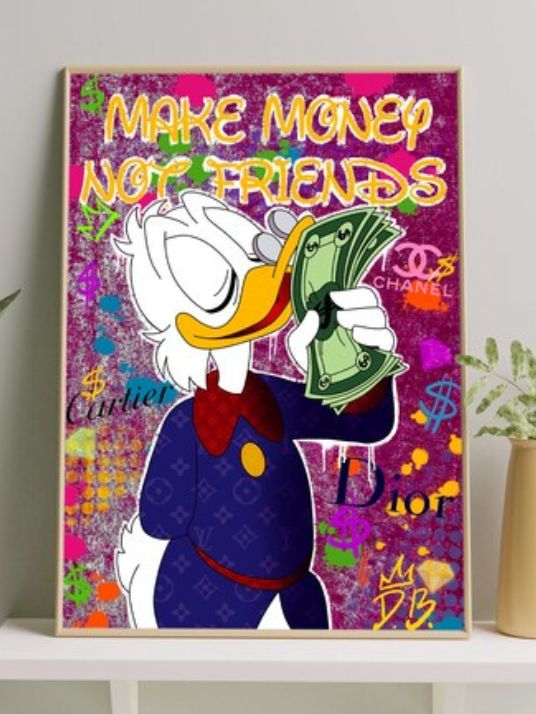 Tjen penge ikke venner - Scrooge McDuck popkunst