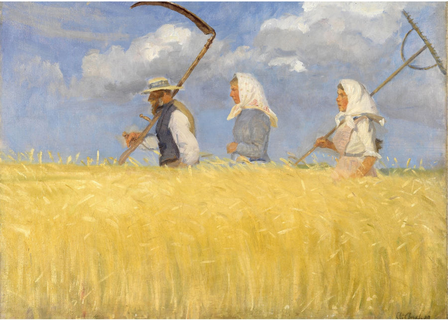 Harvesters - Michael Ancher - poster or canvas