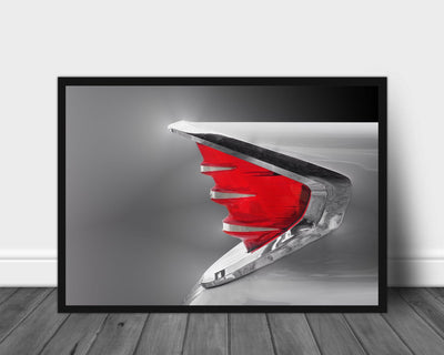 US classic car 1960 Fire flite tail fin abstrac