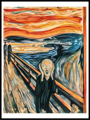 Skriket, i farger, Edvard Munch- Plakat