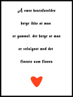 Å være besteforeldre plakat - Plakatbar.no