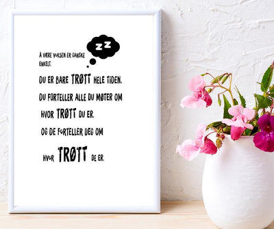 Å være voksen poster - Plakatbar.no