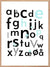 ABC-plakat - Lær alfabetet - Plakatbar.no
