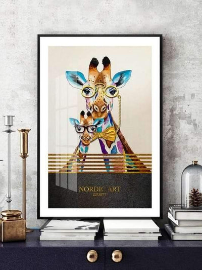 Abstract Art Giraffe - Poster - Plakatbar.no