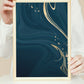 Abstract black - blue-gold Poster - Plakatbar.no