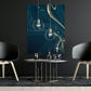 Abstract black - blue-gold Poster - Plakatbar.no