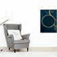 Abstract black - gold - blue poster 02 - Plakatbar.no