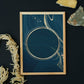 Abstract black - gold - blue poster 02 - Plakatbar.no