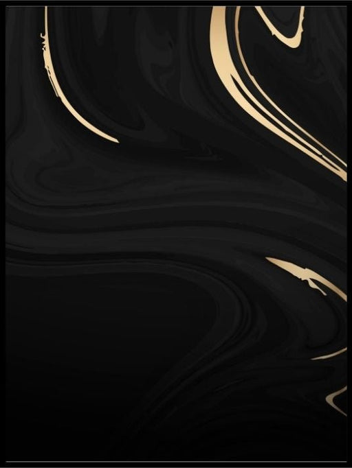 Abstract black gold poster 04 - Plakatbar.no