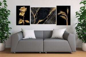 Abstract Black Marble - Plakatbar.no