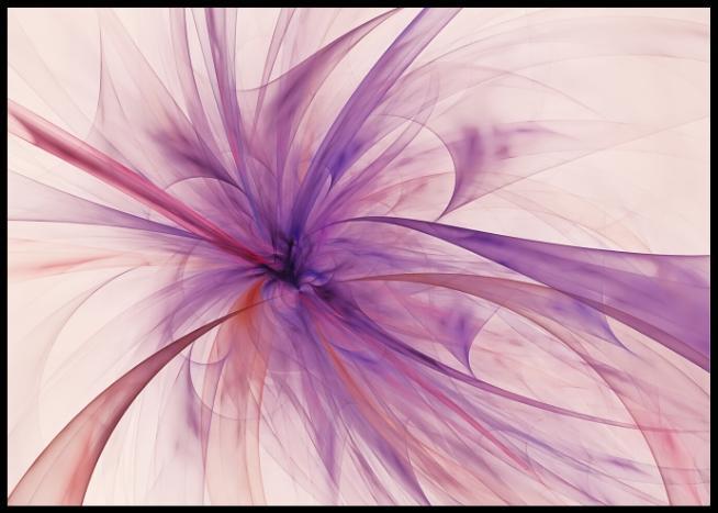 Abstract flower poster