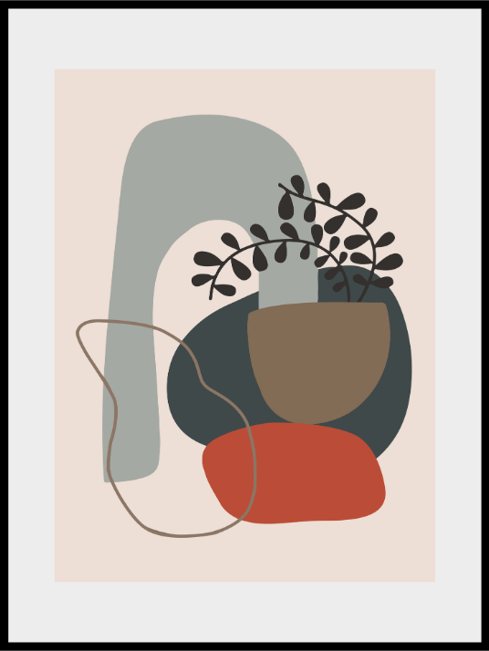 Abstract Leaf Poster