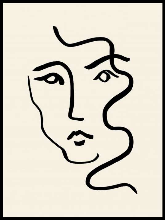 Abstract Portrait 01 Poster