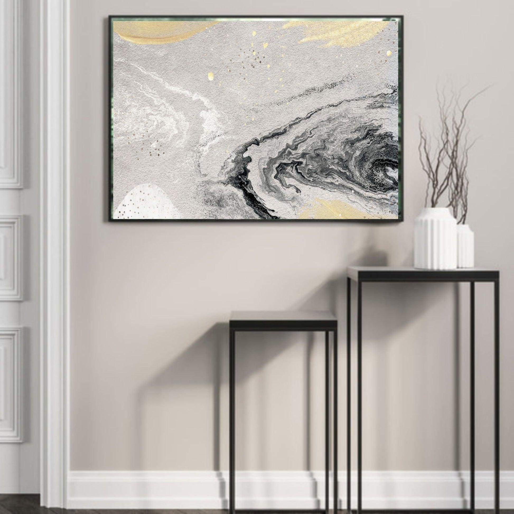 Abstract silver Poster - Plakatbar.no