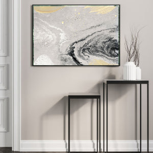 Abstract silver Poster - Plakatbar.no