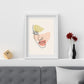 Abstract woman line art poster - Plakatbar.no