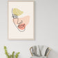 Abstract woman line art poster - Plakatbar.no