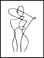 Abstract woman poster - Plakatbar.no