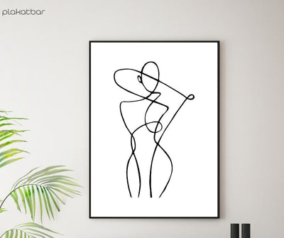 Abstract woman poster - Plakatbar.no