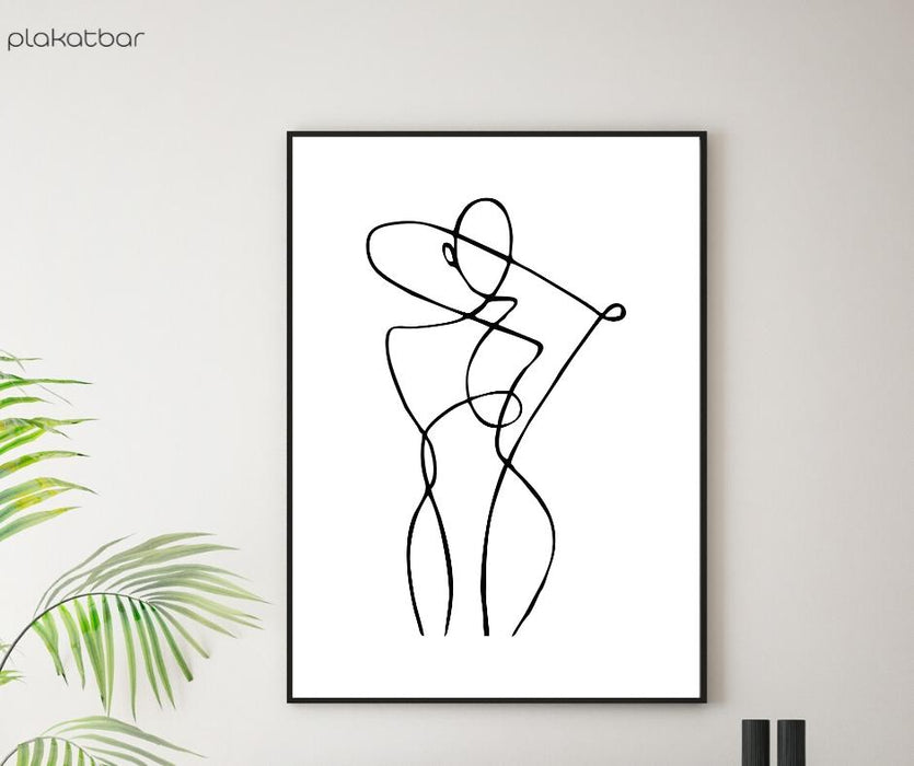Abstract woman poster - Plakatbar.no